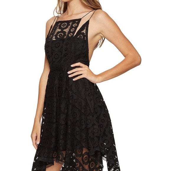 Free People Just Like Honey Lace Asymmetric Dress - Picture 2 of 8